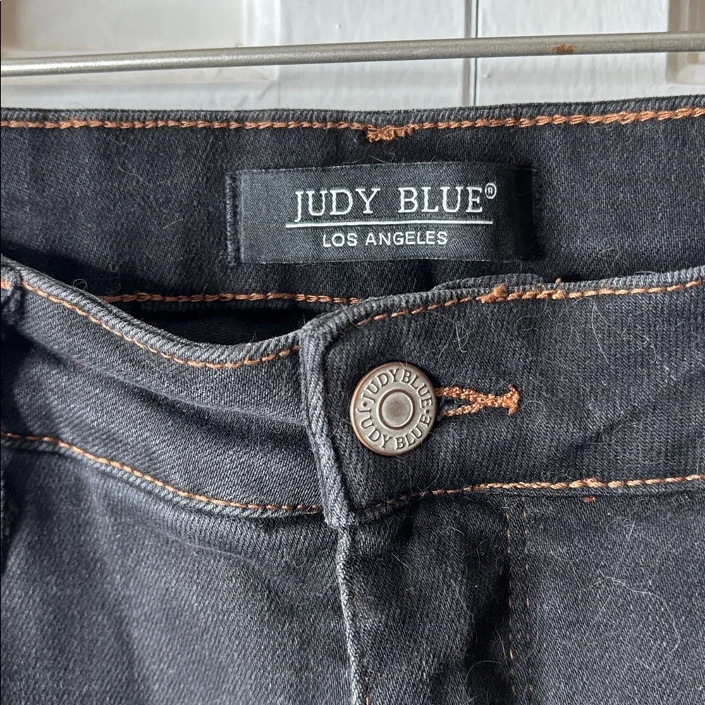 Judy Blue Black Denim Skinny Jeans with Contrast Stitching 13/31